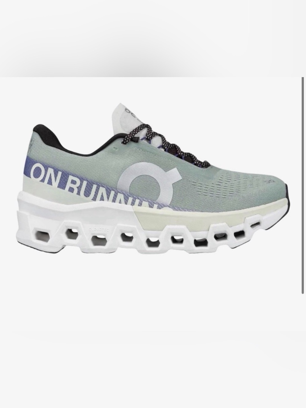 On Running cloudmonster  Trainer in Light Green and White
